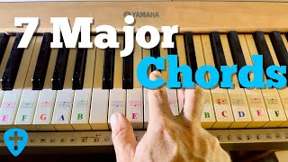 Learn All 7 Major Piano Chords in 2 Minutes [upl. by Varney]