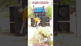 Dj Setup Unloading😍🔥 Saroj Sound System dj box dj gana jbl dj song shorts dj shortvideo [upl. by Annirok392]