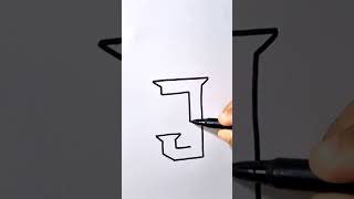 How to Draw 3D  Easy Drawing on Paper [upl. by Schach]