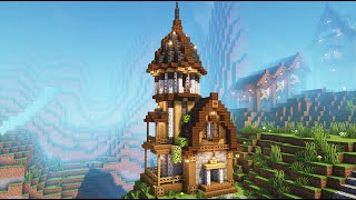 Minecraft  Medieval Tower House  Fletcher House  Minecraft Tutorial [upl. by Ydnamron]