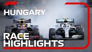 2019 Hungarian Grand Prix Race Highlights [upl. by Ahseile7]