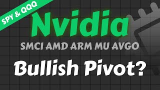 Nvidia Stock Analysis  Nvidia Bullish Pivot AMD ARM AVGO MU SMCI QQQ amp SPY [upl. by Ahsilaf]