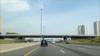 Timelapse from Mississauga ON to Oshawa ON on Hwy 401 [upl. by Atiniuq]