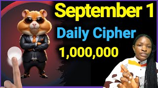 1 September Hamster Kombat Daily Cipher Code Today [upl. by Idihsar704]