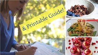 HEALTHY MEAL PLANNING  FREE Meal Planner and Grocery List [upl. by Barnebas]