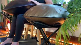 Yin Yoga with Handpan Accompanyment at Mala Yoga in Monona [upl. by Zeculon]