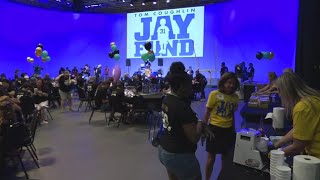 Nearly 40 young cancer patients survivors recognized ahead of Jaguars game at EverBank Stadium [upl. by Audley]