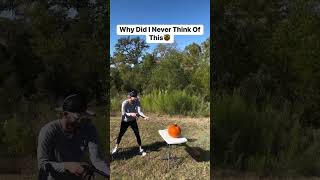 Carving A Pumpkin With A Pressure Washer [upl. by Einiffit]