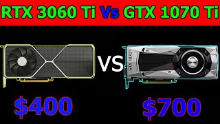 RTX 3060 Ti Vs GTX 1070 Ti  12 Gaming Benchmarks [upl. by Keryt462]