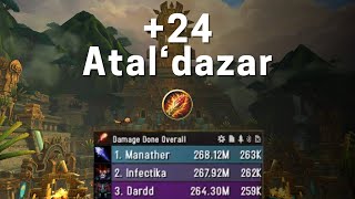 24 Ataldazar Frost Mage 263k Overall no aug no pi [upl. by Werd]