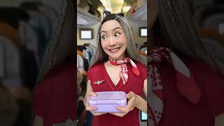 FLIGHT ATTENDANT AVOIDS CHAOS WHEN SHE RUNS OUT OF CHICKEN 💀 flightattendant comedy airhostess [upl. by Esirec]