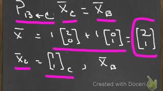 Change of Basis Matrix Example [upl. by Remus]