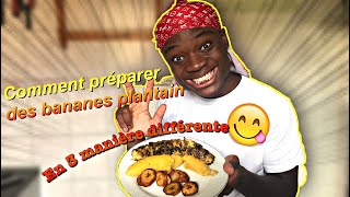 COMMENT PREPARER LES BANANES PLANTAIN [upl. by Aelram]