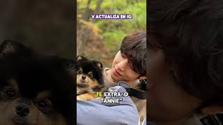 😍 TAE ACTUALIZA EN IG  EXTRAÑA A YEONTAN 💜 bts taehyung tae yeontan viral fyp parati kpop [upl. by Telimay]