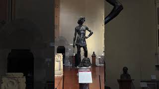 Two David Statues by Verrocchio and Donnatello in the Bargello Museum Florence Italy [upl. by Aisatal]