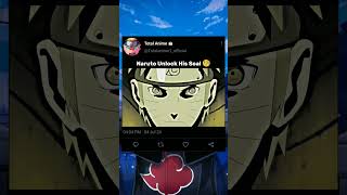 Naruto Unlock His Seal 🧐  shorts shortvideo naruto narutoshippuden kurama killerbee viral [upl. by Vander734]