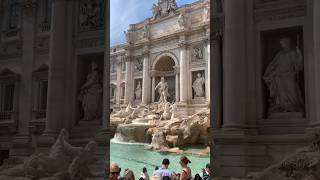 Tossed a coin people watched enjoyed some gelato 🍨 trevifountain rome italy gelato [upl. by Ymereg382]