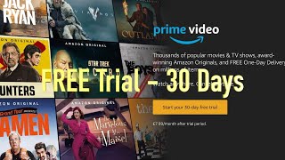 Amazon Prime  FREE 30 day Trial to Join Amazon Prime [upl. by Llibyc]