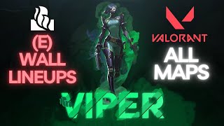 E Viper Wall Lineups 2024 for All Maps  Valorant [upl. by Roxane]