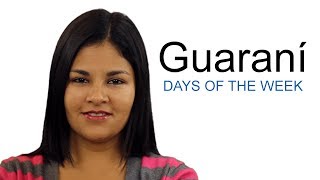 Learn Guaraní  Days of the Week [upl. by Anileva]