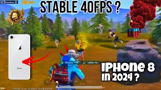 iPhone 8😍Best 60fps Device In 2024🔥 iPhone 8 PUBG test in 2024 [upl. by Wershba]