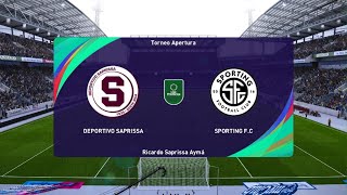 Modo carrera jugador liga Promerica Deportivo Saprissa vs Sporting FC [upl. by Zulaledairam5]