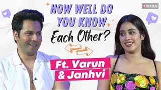 Varun Dhawan VS Janhvi Kapoor How Well Do You Know Each Other  Bawaal [upl. by Brown102]