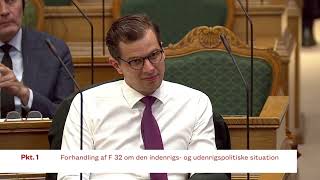 Morten Messerschmidts tale til Folketingets afslutningsdebat 2024 [upl. by Ahsropal]