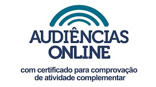 Projeto Gratuito de Audiências Online [upl. by Arbmik]