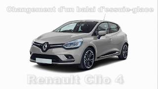 Changement dun balai dessuieglace sur Renault Clio 4 [upl. by Gazo]