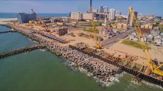 Absecon Inlet Seawall and Boardwalk Rebuild [upl. by Arrehs]