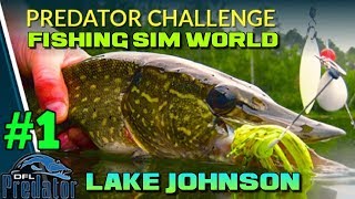 Fishing Sim World Predator Challenge Lake Johnson 1 [upl. by Harlie]