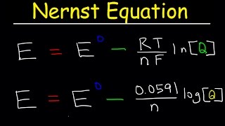 Nernst Equation Explained Electrochemistry Example Problems pH Chemistry Galvanic Cell [upl. by Leahey788]