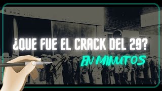 EL CRACK DEL 29 Y LA GRAN DEPRESIÓN en minutos [upl. by Rene664]