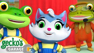 Kat and Grandma Save the Day  Geckos Garage Stories and Adventures for Kids  Moonbug Kids [upl. by Asina]