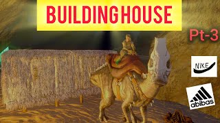 ark hardcore Pt3 building a house [upl. by Meilen696]