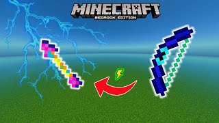 How to make a LIGHTNING Arrow in Minecraft Bedrock Edition command block tutorial [upl. by Petit150]