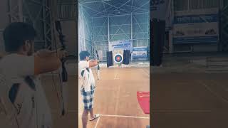 Archery bulls eye 👀👀 olympics2024 archery bullseye winner [upl. by Rabi545]