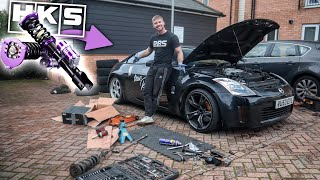 How to install coilovers on a Nissan 350z none ‘true’ type coilover [upl. by Hpsoj402]