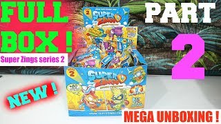 Super Zings Series 2 FULL BOX  PART 2 MEGA UNBOXING [upl. by Arocahs]