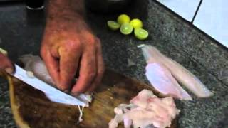 Como Fazer Sashimi de Tucunaré [upl. by Gay]