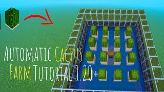 How to make Automatic Cactus Farm in Minecraft [upl. by Lelith]