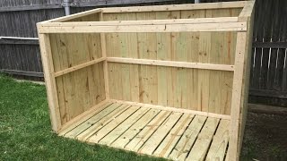 Building a Garbage Can Enclosure  Part 1 [upl. by Litch643]