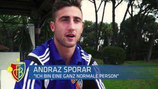 FCBStürmer Andraz Sporar im VideoPortrait [upl. by Dlareg]