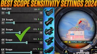 PUBGBGMI ALL SCOPE SENSITIVITY SETTINGS 2024 🔥 All Scope 2x 3x 4x 6x 8x Sensitivity Settings 2024😱 [upl. by Leseil]