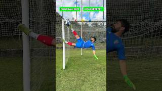 FOOTBALLER VS GOALKEEPER HEIGHT KICK CHALLENGE⚽️🧤challenge football soccer foryou [upl. by Pillow444]