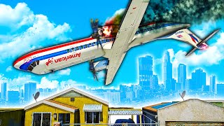 Airplane CRASHES Moments Before Landing in GTA 5 [upl. by Emmie270]