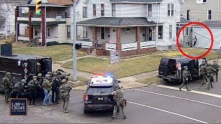 Murder Suspect Flees Heavily Armed SWAT Team in Daring Escape Attempt [upl. by Anelat638]