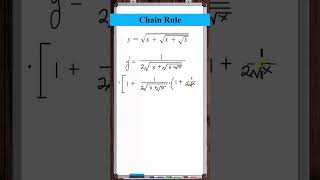 Chain Rule  ysqrtxsqrtxsqrtx [upl. by Lorre760]