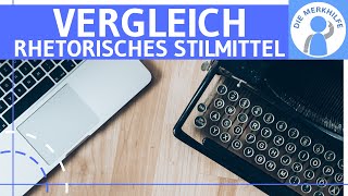 Vergleich  Was ist ein Vergleich Erklärung Wirkung amp Beispiele  Rhetorisches Stilmittel  Figur [upl. by Plusch703]